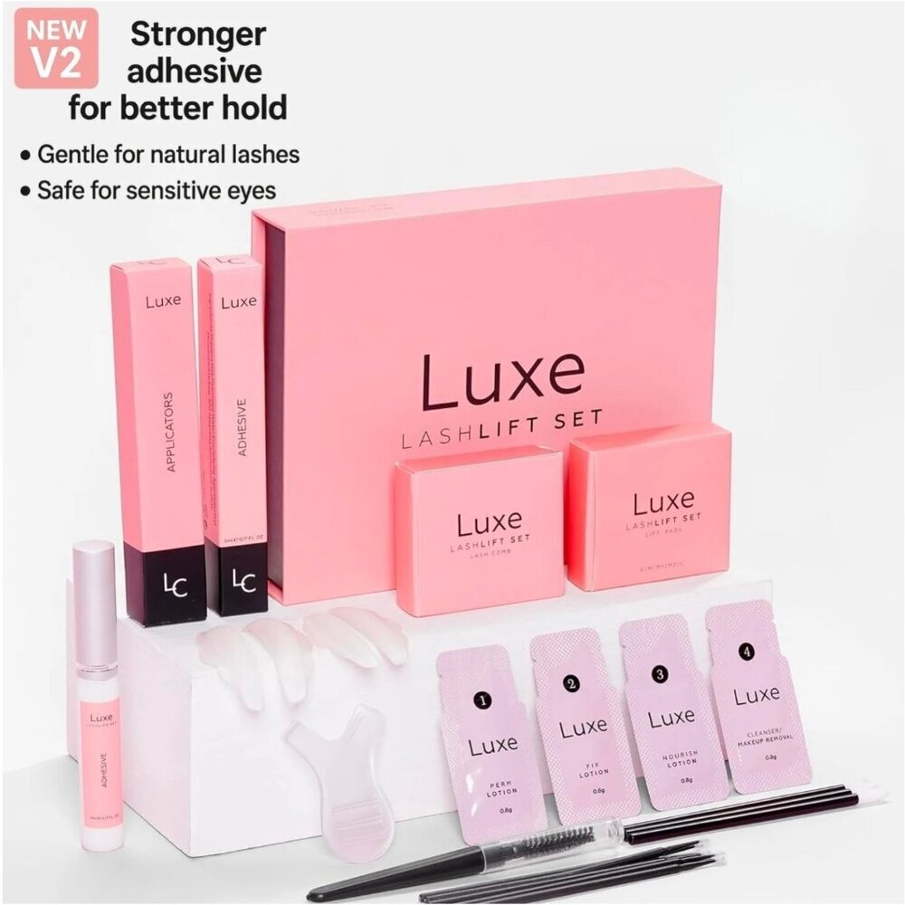 Luxe Lashlift Set ✦ Gentle Lash Perm Kit ✦ Stronger Adhesive 8 Weeks of Lift NWT